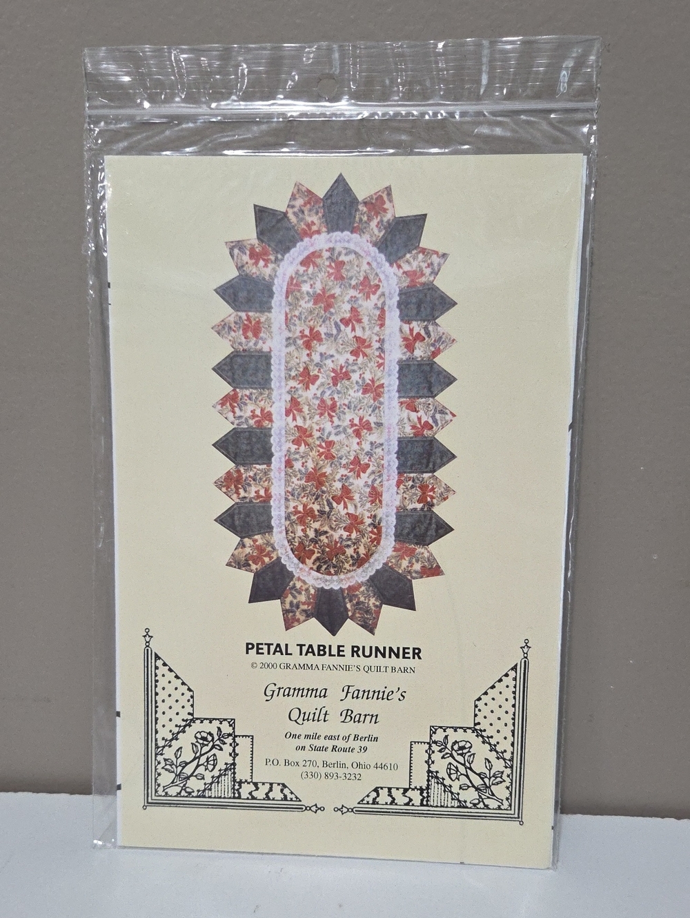 Quilted Petal Table Runner Pattern